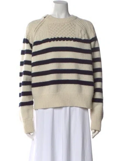 Pre-owned Ba&sh Wool Striped Sweater In Neutrals