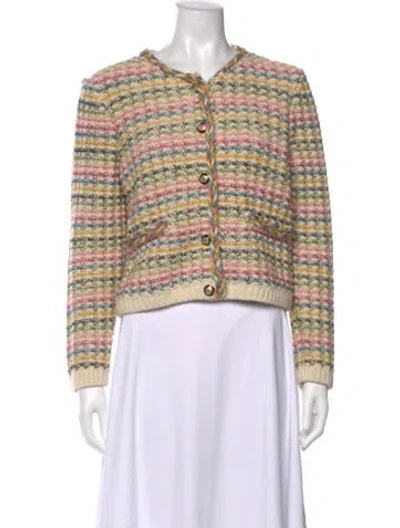 Pre-owned Ba&sh Wool Striped Sweater In Pink
