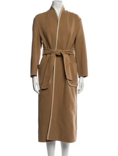 Pre-owned Ba&sh Wool Trench Coat In Brown