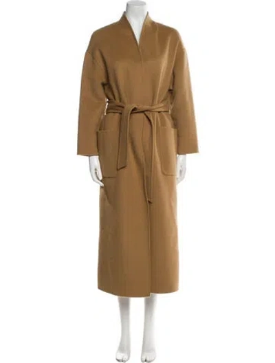 Pre-owned Ba&sh Wool Trench Coat In Brown