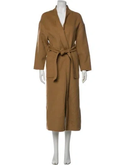 Pre-owned Ba&sh Wool Trench Coat In Brown