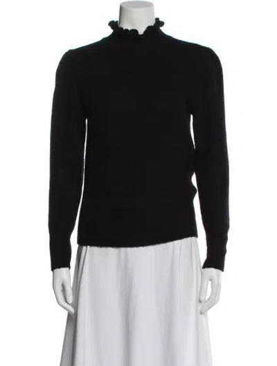 Pre-owned Ba&sh Wool Turtleneck Sweater In Black