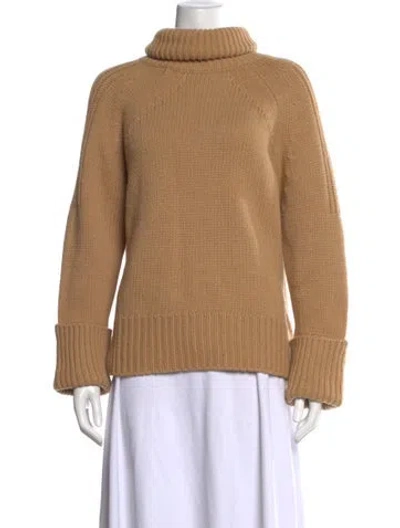 Pre-owned Ba&sh Wool Turtleneck Sweater In Brown