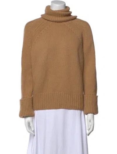 Pre-owned Ba&sh Wool Turtleneck Sweater In Neutral