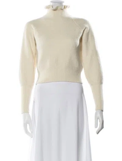 Pre-owned Ba&sh Wool Turtleneck Sweater In Neutral