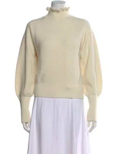 Pre-owned Ba&sh Wool Turtleneck Sweater In Neutral
