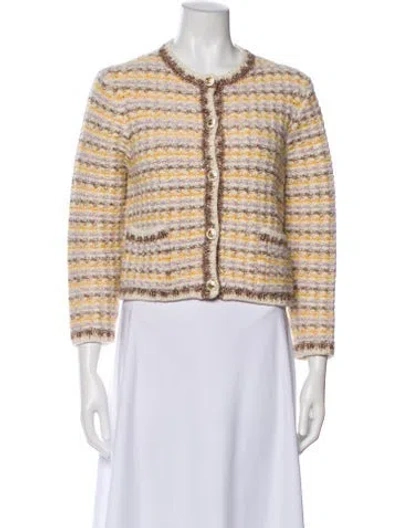 Pre-owned Ba&sh Wool Tweed Pattern Evening Jacket In Pink