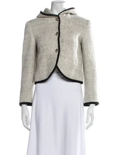Pre-owned Ba&sh Wool Tweed Pattern Jacket In Multi
