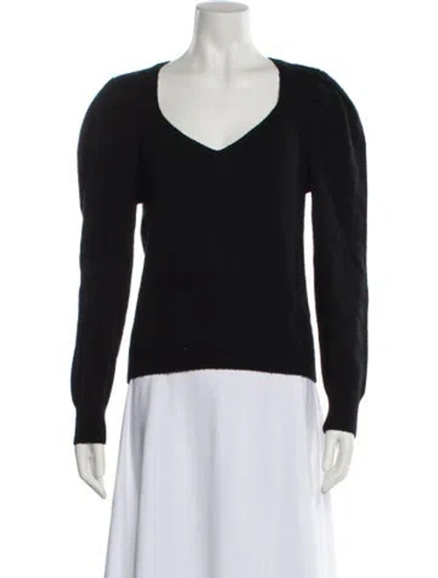 Pre-owned Ba&sh Wool V-neck Sweater In Black