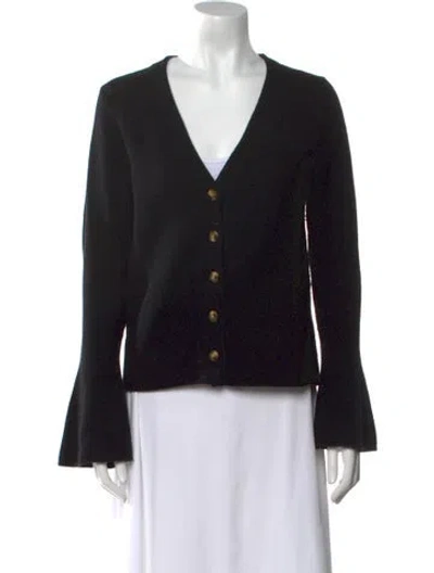 Pre-owned Ba&sh Wool V-neck Sweater In Black