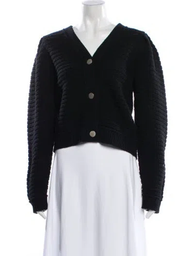 Pre-owned Ba&sh Wool V-neck Sweater In Black