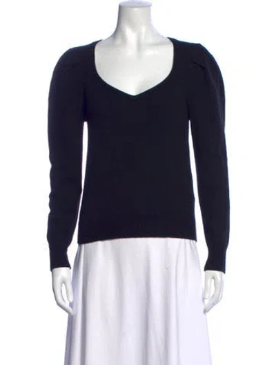 Pre-owned Ba&sh Wool V-neck Sweater In Black