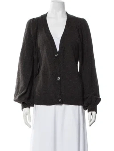 Pre-owned Ba&sh Wool V-neck Sweater In Brown