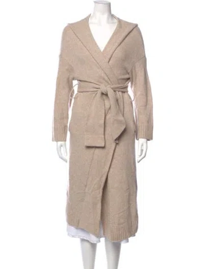 Pre-owned Ba&sh Wool V-neck Sweater In Neutral
