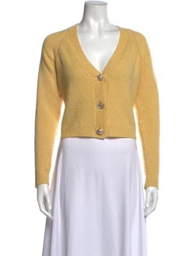 Pre-owned Ba&sh Wool V-neck Sweater In Neutrals