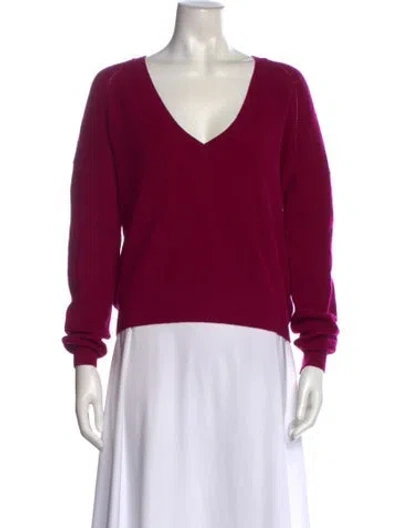 Pre-owned Ba&sh Wool V-neck Sweater In Pink