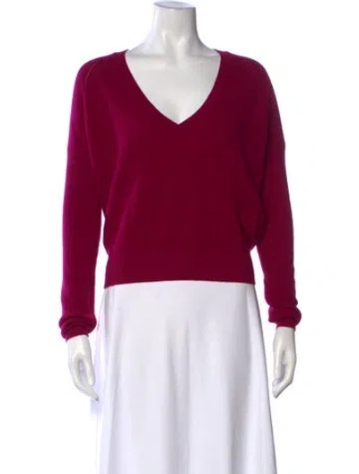 Pre-owned Ba&sh Wool V-neck Sweater In Pink