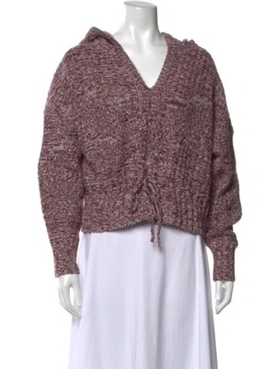 Pre-owned Ba&sh Wool V-neck Sweater In Red