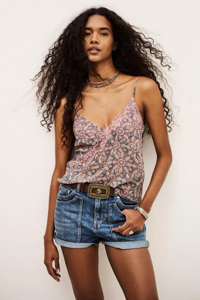 Ba&sh Wrapover Collar Top Tizy For Women In Multi