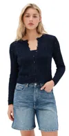 Ba&sh X Suzie Kondi Gilet Sidali Cardigan Marine
