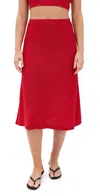 Ba&sh X Suzie Kondi Jupe Kaly Skirt Rouge