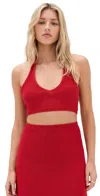 Ba&sh X Suzie Kondi Top Koan Rouge In Red