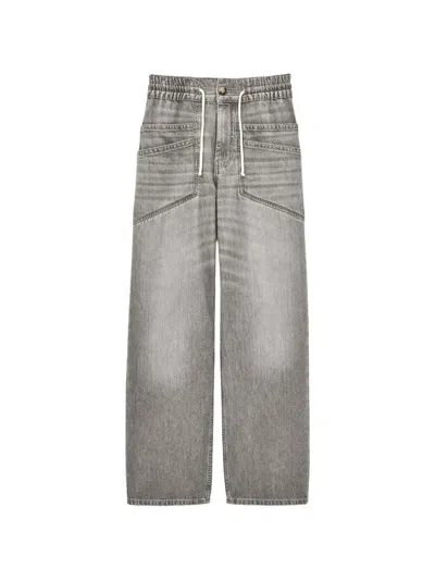 Ba&sh Yima Patch-pocket Trousers In Gray