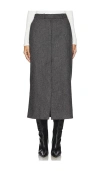 Ba&sh Ba & Sh Abiss Midi Skirt In Anthracite