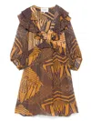 Ba&sh Acacia Mini Dress In Brown