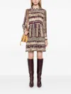 Ba&sh Apoldie Dress Bordeaux In White