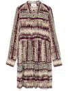 Ba&sh Apoldie Dress Bordeaux In Purple