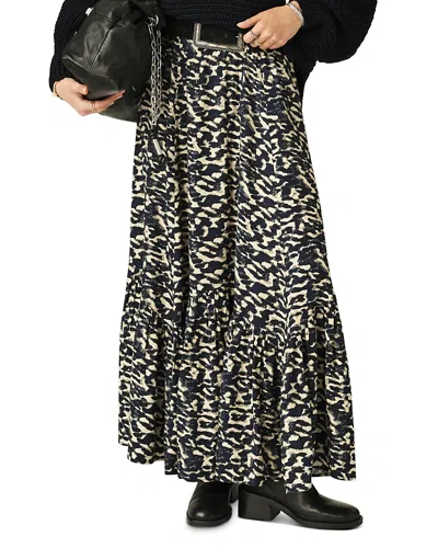 Ba&sh Ba & Sh Alexa Tiered Skirt In Ink