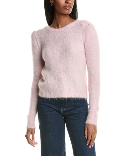 Ba&sh Turo Low Back Knit Sweater In Pink Blush