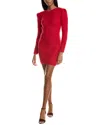 Ba&sh Tunia Boat Neck Dress In Red