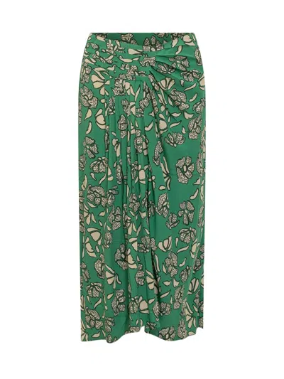 Ba&sh Annie Midi Skirt In Green