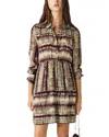 Ba&sh Apoldie Dress Bordeaux In Burgundy