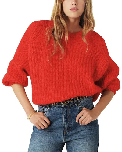 Ba&sh Ba & Sh Baba Button Back Cardigan In Red
