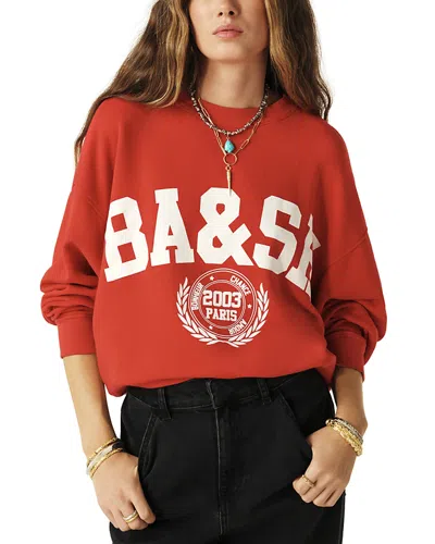 Ba&sh Ba & Sh Benjamin Sweatshirt In Red