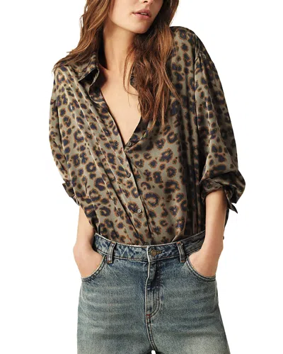 Ba&sh Ba & Sh Billie Blouse In Khaki