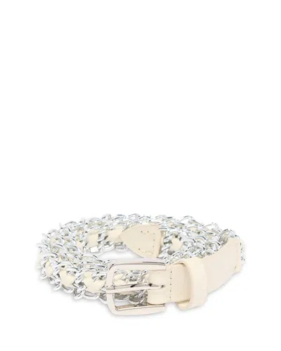 Ba&sh Ba & Sh Brooke Chain Belt In Off White