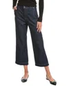 Ba&sh Moloy Monogram-jacquard Straight-leg Trousers In Blue
