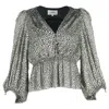 Ba&sh Ba & Sh Caitlin Blouse In Animal Print Polyester In Multi