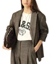 Ba&sh Ba & Sh Ceecee Plaid Blazer In Brown