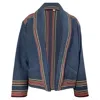 Ba&sh Ba & Sh Ciago Striped Jacket In Blue Cotton