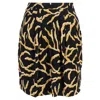 Ba&sh Ba & Sh Clemy Printed Mini Skirt In Black Viscose In Black