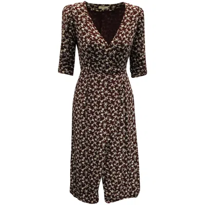 Ba&sh Ba & Sh Coachella Bordeaux Dress In Burgundy Cotton In Multi