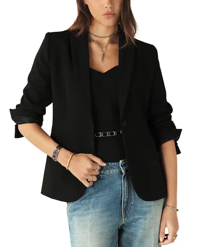 Ba&sh Ba & Sh Coleene Front Button Blazer In Black