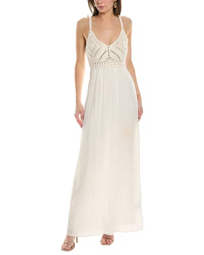 Ba&sh Ba & Sh Crochet Maxi Dress In Beige