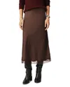Ba&sh Ba & Sh Cyla Skirt In Chocolate