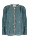 Ba&sh Daphne Embroidered Button-up Blouse